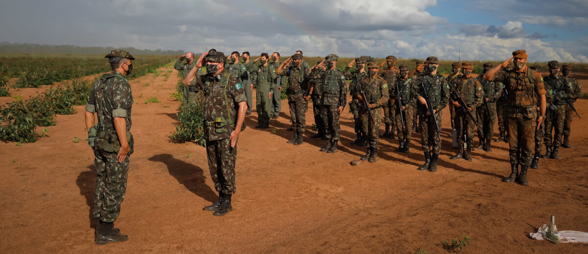 Em julho, devastação cai mais onde Exército não atua